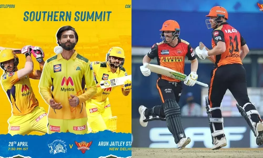 IPL 2021 Chennai Super Kings Vs Sunrisers Hyderabad Match Records