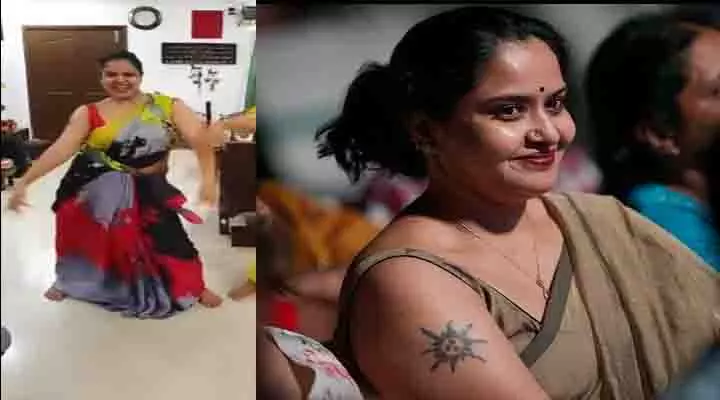 Actress Pragathi: Tollywood Actress Pragathi Mass Dance With Saree Video Viral in Social Media