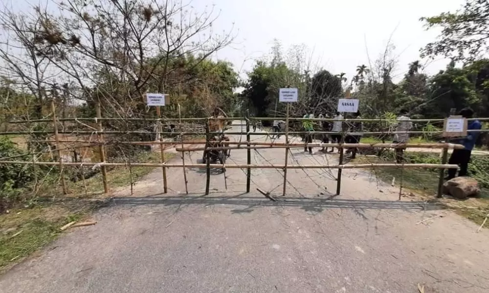 Self Lockdown In Peddapalli District Sultanabad