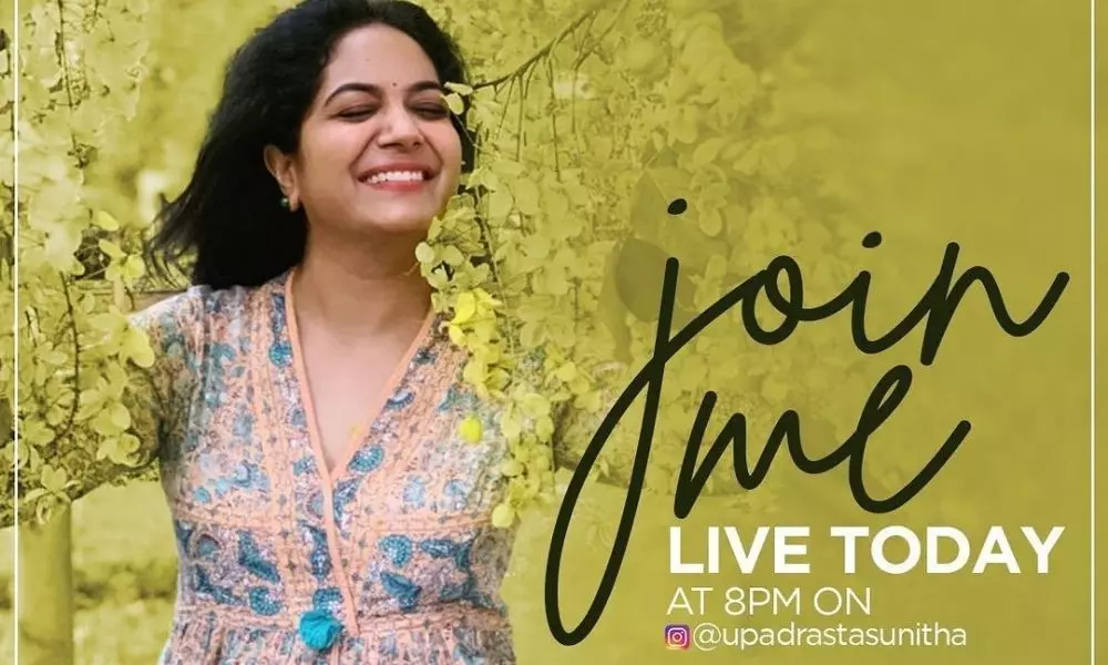 Singer Sunitha Live Performance in Instagram on every day