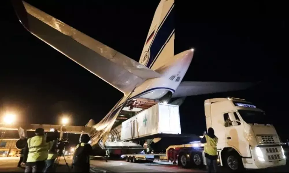 Cargo Plane Leaves For India With 3 Oxygen Plants From UK