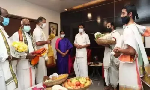 TTD Vedic Scholars Meets Tamil Nadu CM MK Stalin