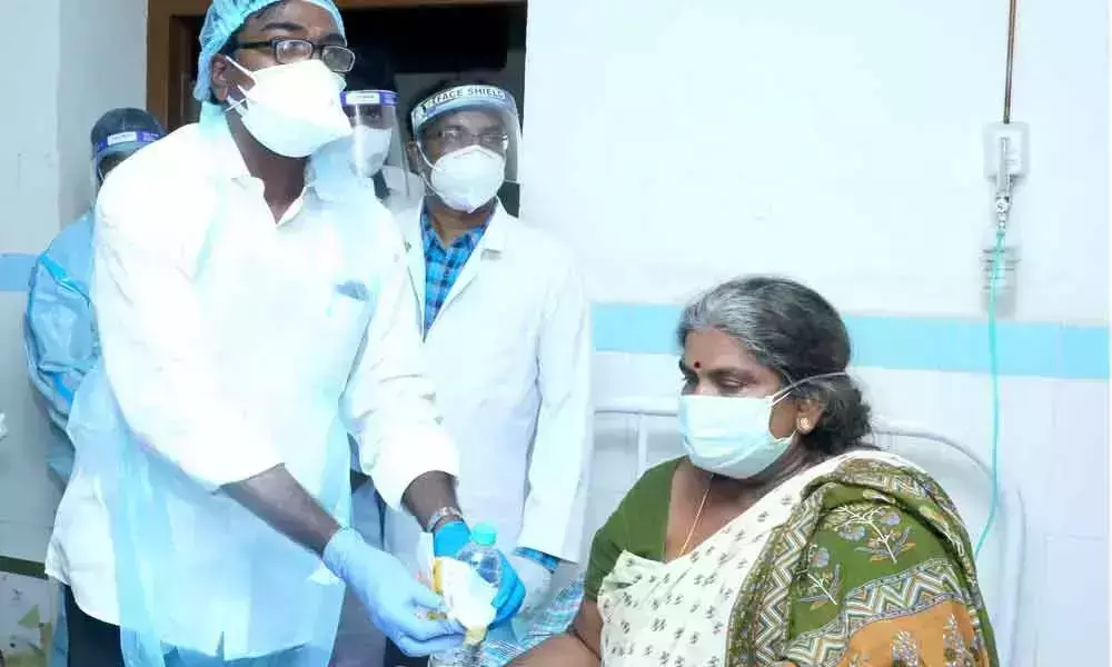Khammam: Minister Puvvada Ajay Kumar Inspects COVID Isolation Ward