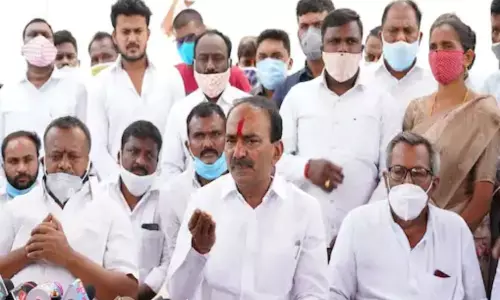 Etela Rajender Press Meet in Huzurabad