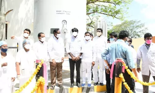 Oxygen Plant Opens at Kothagudem Govt Hospital Oxygen Plant Opens at Kothagudem Govt Hospital