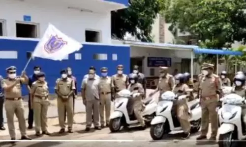 Rachakonda CP Mahesh Bhagwat Launched She Team Scootys and Ambulance Rachakonda CP Mahesh Bhagwat Launched She Team Scootys and Ambulance