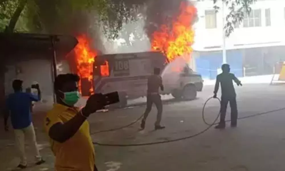 Fire Accident in Chennai Coimbatore