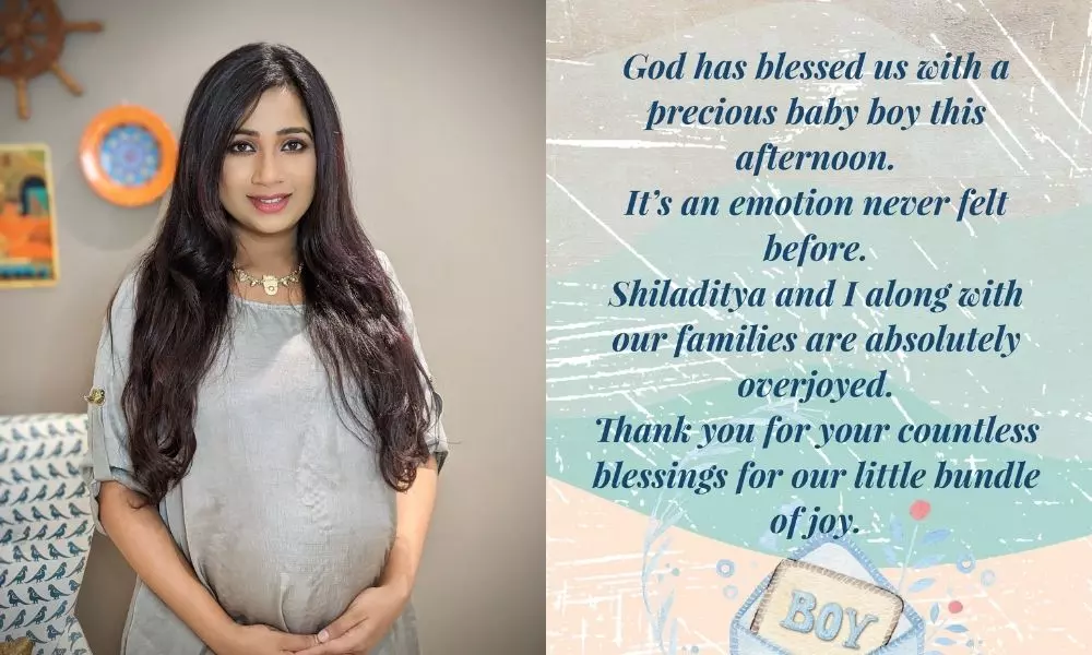 Shreya Ghoshal Blessed With a Baby Boy Calls it an Emotion Never Felt Before