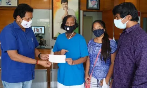 Chiranjeevi Helps Photo Journalist Bharath Bhushan Chiranjeevi Helps Photo Journalist Bharath Bhushan