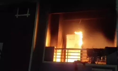 Woman Burnt Alive in Fire Hyderabad