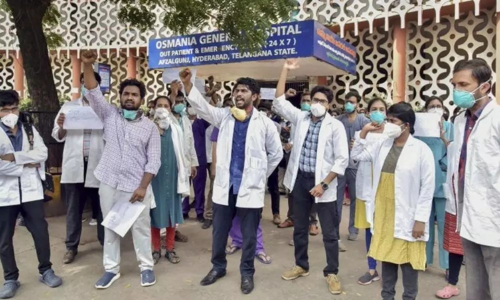 Junior Doctors gave Shock To Telangana Government