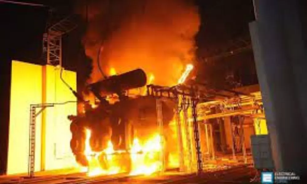 Fire Accident in Simhachalam Substation
