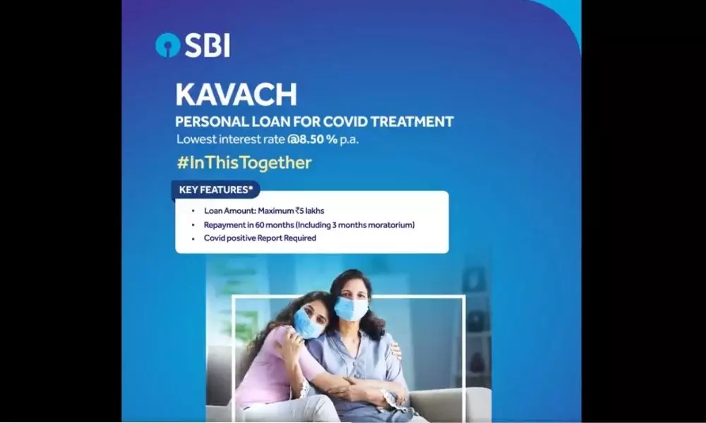 SBI Offers Kavach Personal Loan Covid 19 Patients