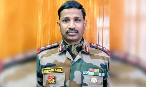 Bronze Statue Of Colonel Santosh Babu At Suryapet Junction Bronze Statue Of Colonel Santosh Babu At Suryapet Junction