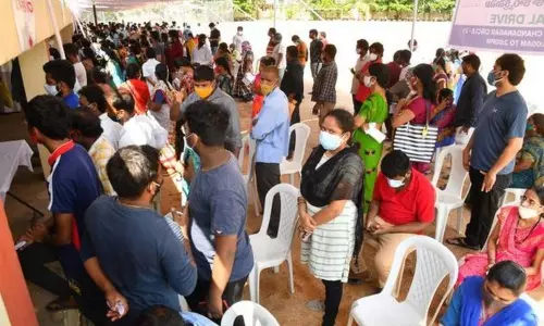 Ongoing Covid Vaccination Drive in Singareni