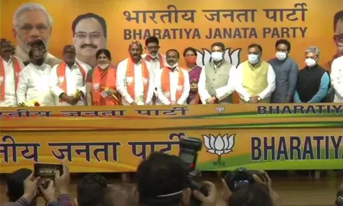 Major Accident Averted to Etela Rajenders Team Amid Technical Error in Aeroplane Major Accident Averted to Etela Rajenders Team Amid Technical Error in Aeroplane