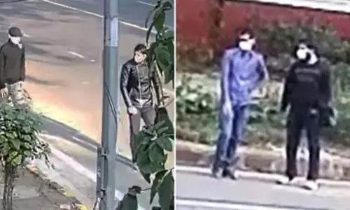 Israel Embassy Blast: NIA Released Images From a CCTV Footage Near the Explosion Israel Embassy Blast: NIA Released Images From a CCTV Footage Near the Explosion