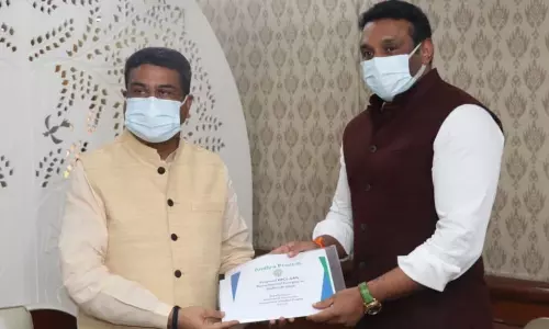 Mekapati Goutham Reddy Meet Dharmendra Pradhan Mekapati Goutham Reddy Meet Dharmendra Pradhan