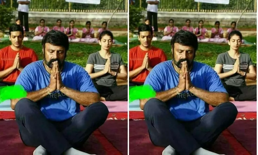 Balakrishna Attends on Yoga Celebrations at Basavatarakam Cancer Hospital Hyderabad