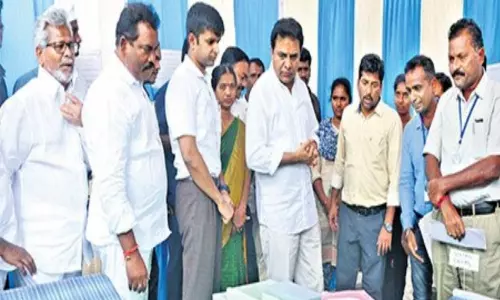 Minister KTR Surprise Visit to Rajanna Sircilla District
