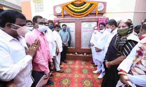 Minister KTR Inaugurated the Double Bedroom Houses in Ambedkar Nagar Minister KTR Inaugurated the Double Bedroom Houses in Ambedkar Nagar