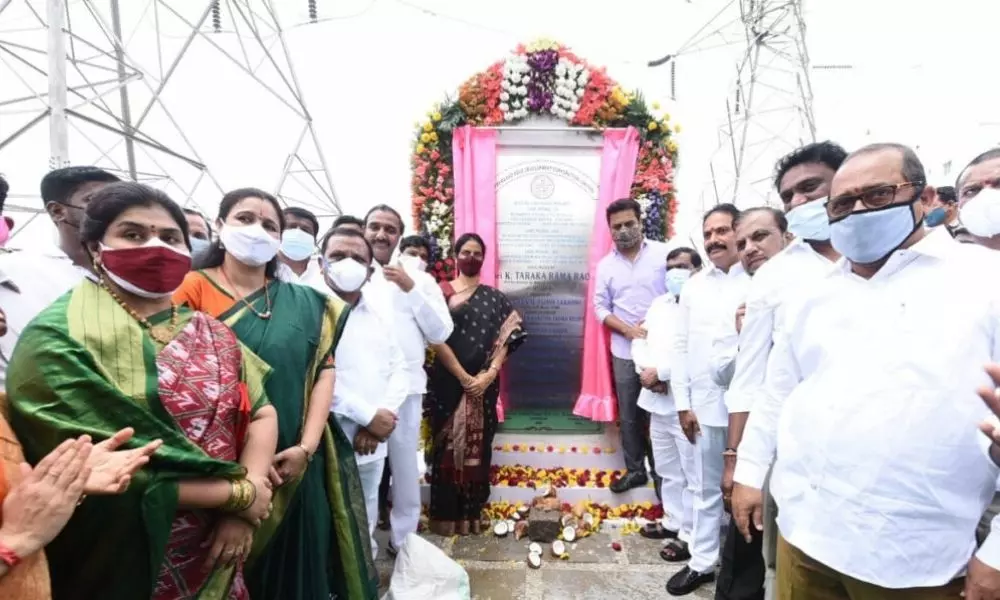 Minister KTR Inaugurated the Link Roads in Hyderabad
