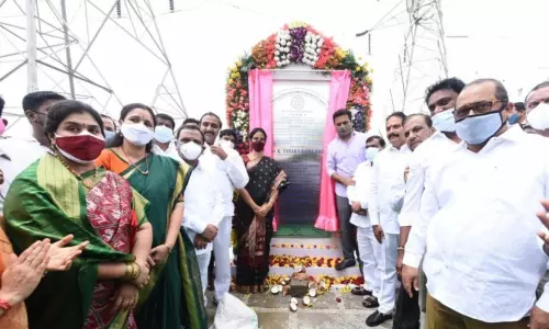 Minister KTR Inaugurated the Link Roads in Hyderabad Minister KTR Inaugurated the Link Roads in Hyderabad