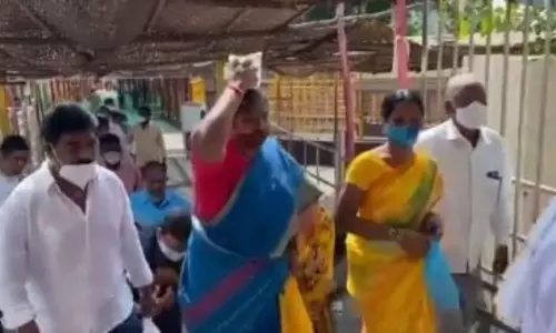 MLA Seethakka Offers Prayers in Medaram over Revanth Reddy Elected as TPCC President