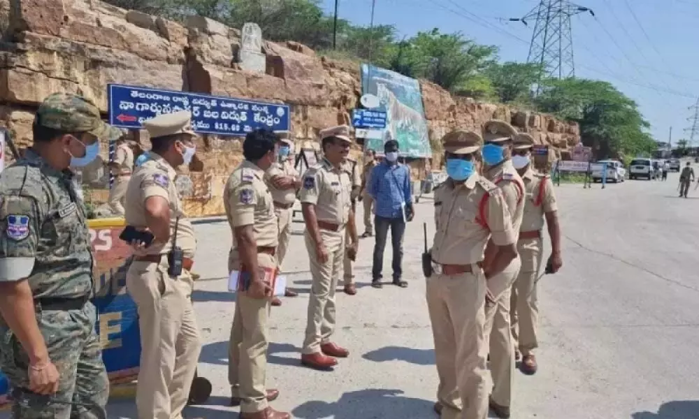 Andhra Pradesh Police Security at Srisailam Dam