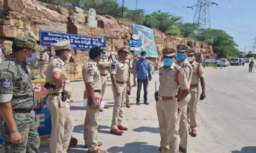 Andhra Pradesh Police Security at Srisailam Dam