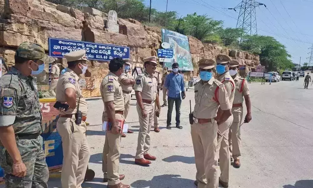 Heavy Police Forces Near Reservoirs on the Krishna River