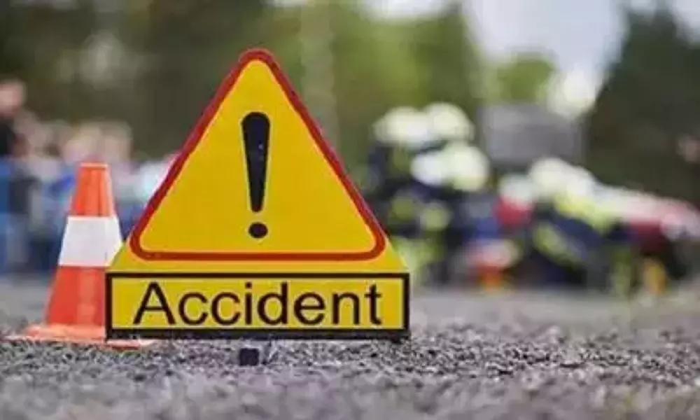 Road Accident in Visakhapatnam District Gajuwaka