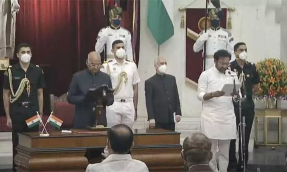 Cabinet Expansion 2021: G Kishan Reddy Take Oath as Cabinet Minister