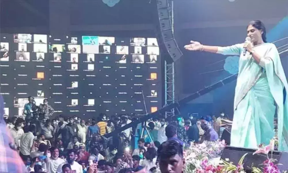 YS Sharmila Says Padayatra Starts in 100 Days YS Sharmila Says Padayatra Starts in 100 Days