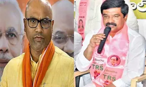 BJP MP Aravind Vs TRS Minister Prashanth Reddy in Nizamabad
