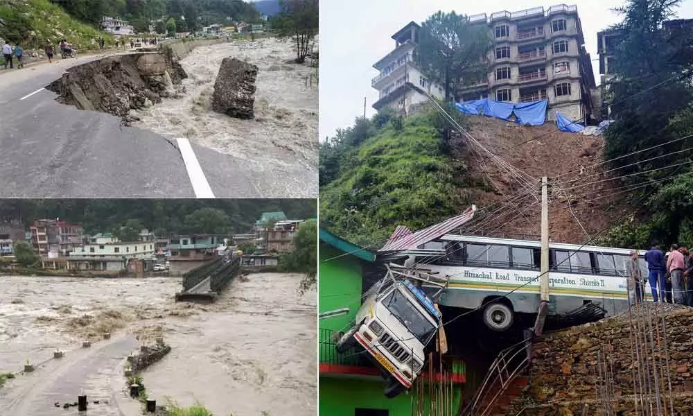 Floods in Himachal Pradesh Due to Heavy Rains