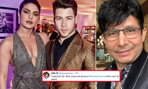 Film Critic Kamaal R Khan Predicts Nick Jonas will divorce Priyanka Chopra in 10 Years