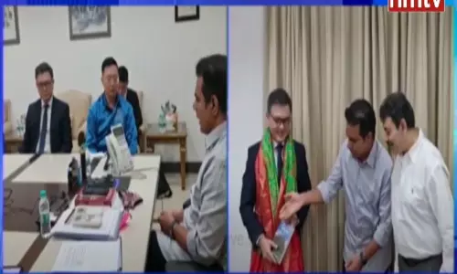 Minister KTR Meeting with Singapore High Commissioner Simon Wang