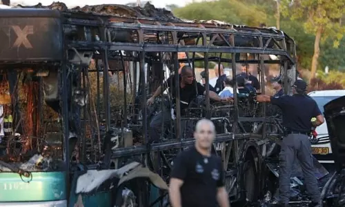 Terrorist Attack On Running Bus in Pakistan