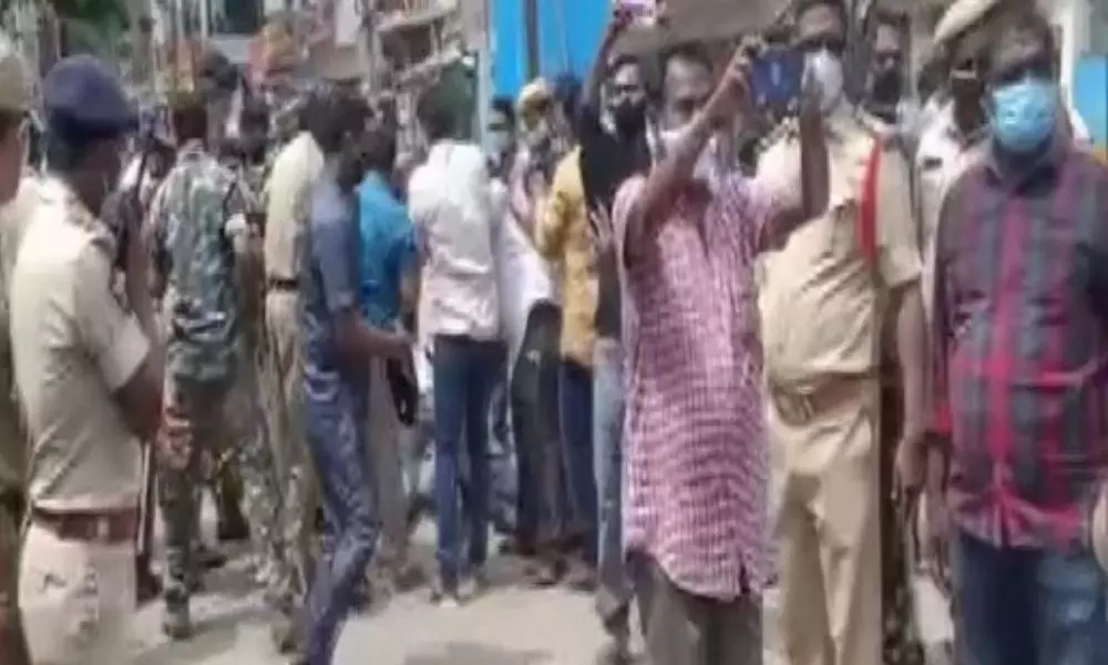 Farmers Protest in East Godavari District Amalapuram