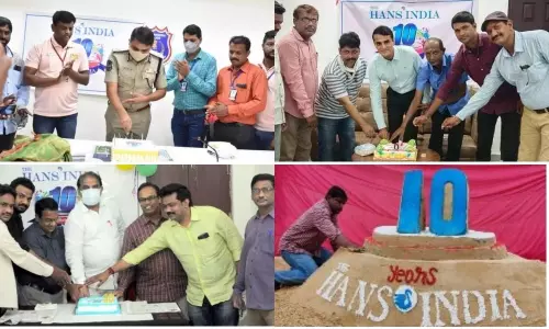 The Hans India Celebrates 10th year Anniversary Across Telugu States The Hans India Celebrates 10th year Anniversary Across Telugu States