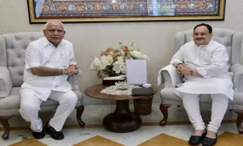 Karnataka CM Yediyurappa Meets BJP Chief JP Nadda