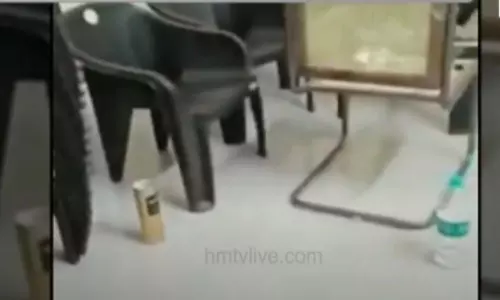 TRS Leaders Secretly Celebrated Party in Nandipet Rythu Vedhika