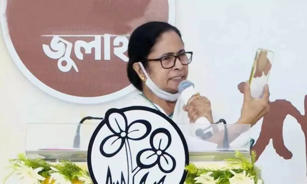 Mamata Banerjee Covers Her Phone With Plaster To Protect Herself