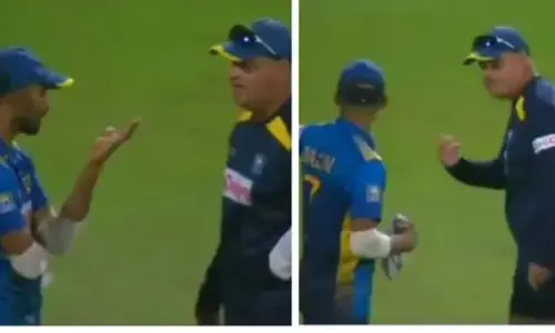 Mickey Arthur Argues With Captain Dasun Shanaka About Poor Performance in India Vs Sri Lanka 2021
