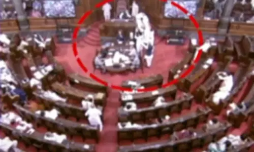 YCP Leaders Protest at Parliament YCP Leaders Protest at Parliament