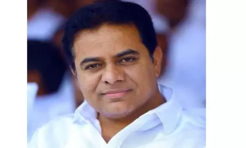 Created the Hundred Feet KTR Haritha Art On the Occasion of KTR Birthday Created the Hundred Feet KTR Haritha Art On the Occasion of KTR Birthday