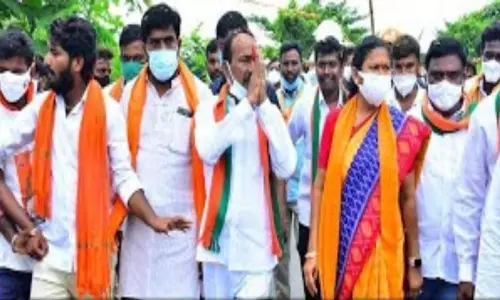 6th Day of BJP Leader Etela Rajender Praja Deevena Padayatra 6th Day of BJP Leader Etela Rajender Praja Deevena Padayatra