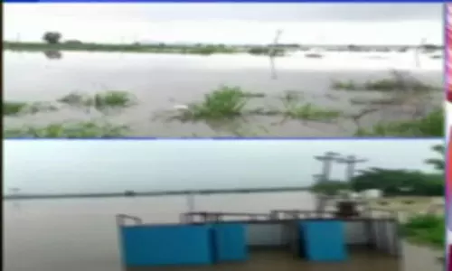 Floods, Water Inflow, Godavari, Bhadrachalam, Telangana, Floods, Water Inflow, Godavari, Bhadrachalam, Telangana,