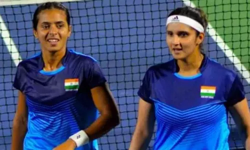 Sania and Ankita Lose to Ukraines Nadiia and Liudmyla in Womens Doubles